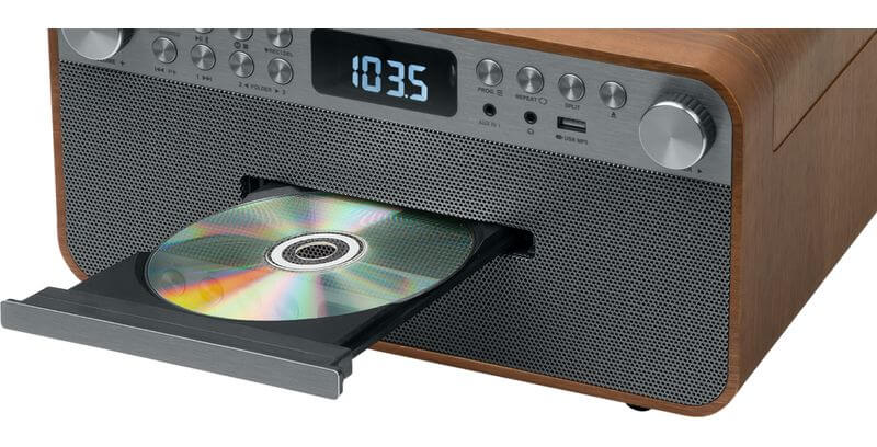 Système CD vinyle MT-118 AT en coffrage bois